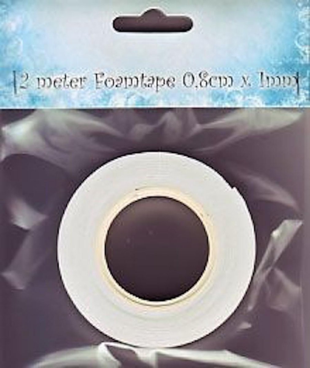 Nellie Snellen 9.03.11.001 foamtape voor 3D techniek - 2 m. van 8 mm x 1 mm - 1 rol